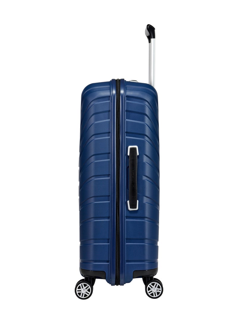 eminent حقيبة سفر صلبة من Knight مع عجلات بعجلات، مجموعة من 3 حقائب سفر خفيفة الوزن من البولي بروبلين، 4 عجلات دوارة مزدوجة هادئة مع قفل TSA B0011، أزرق داكن - Image 5