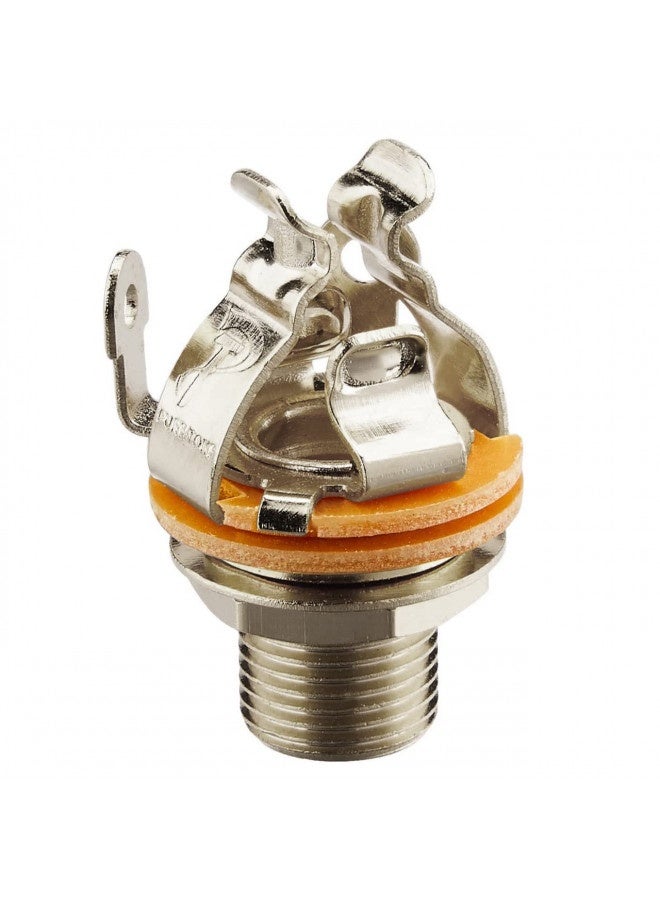 Pure Tone Multi-Contact 1/4 Inch Mono Output Jack | Nickel | Dual Tension Grounds And Dual Positive Tips For Optimal Signal, Tone And Lowest Possible Noise - Image 2