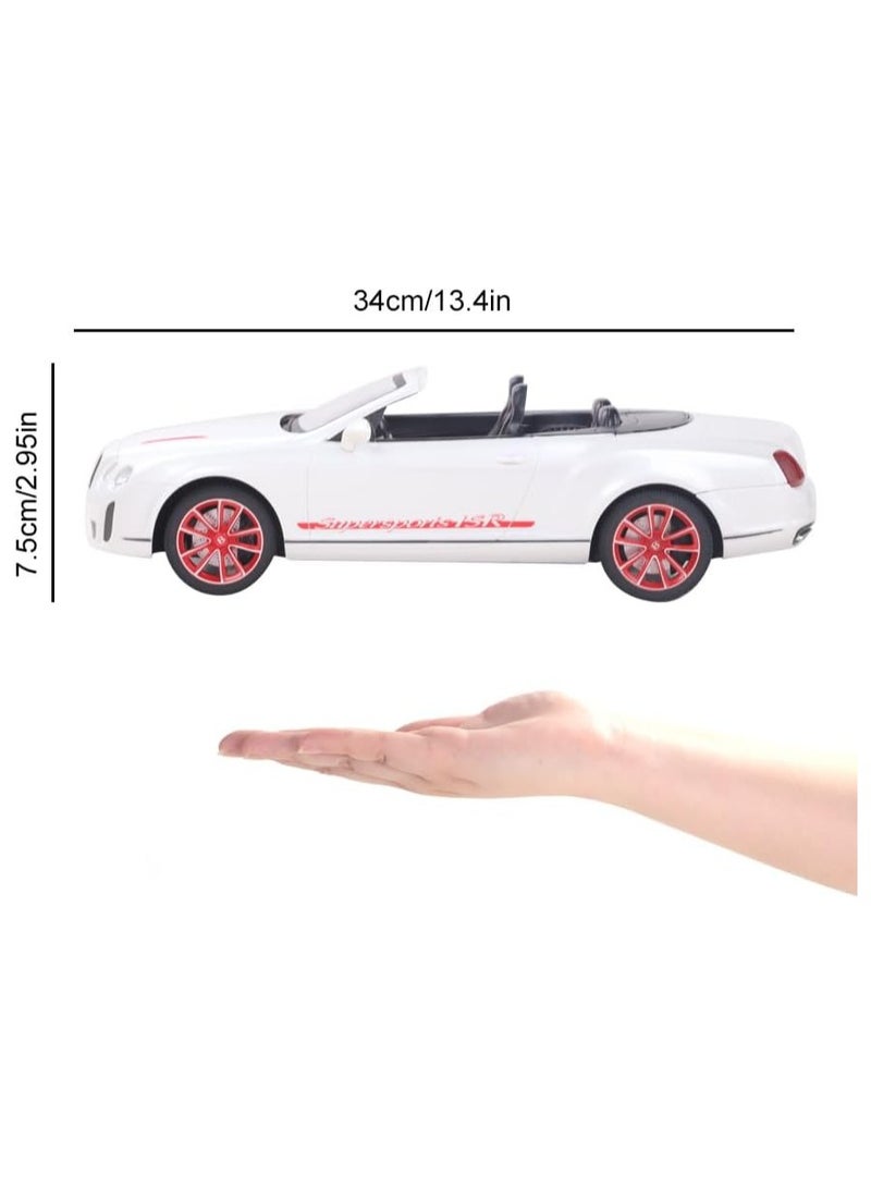 BENTLEY Remote Control Car for Boys, RC Cars Bentley GT Super sport (Ragtop), 1:14 Scale Officially Licensed Kids Toys, Drift Car with Led Lights Assorted Colors  - Image 3