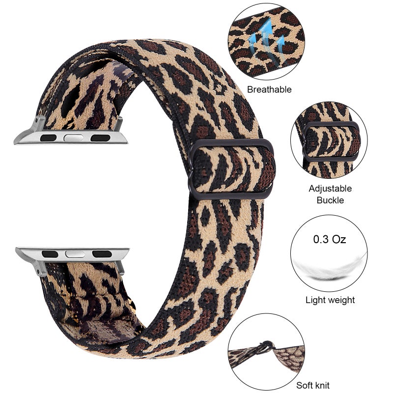 erorex Elastic Watch Band For Apple Watch Series 7 41Mm / 6 & Se & 5 & 4 40Mm / 3 & 2 & 1 38Mm(14) - Image 4