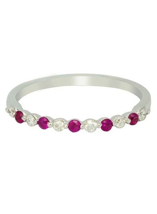 Capri Gold Ruby Diamond Pave Ring in 18K Rose Gold, 7.5 US - pzsku/Z0CDF2C789C36B96F27AEZ/45/_/1694170956/02c9f100-4084-4084-92c5-aa4b098f6b7a