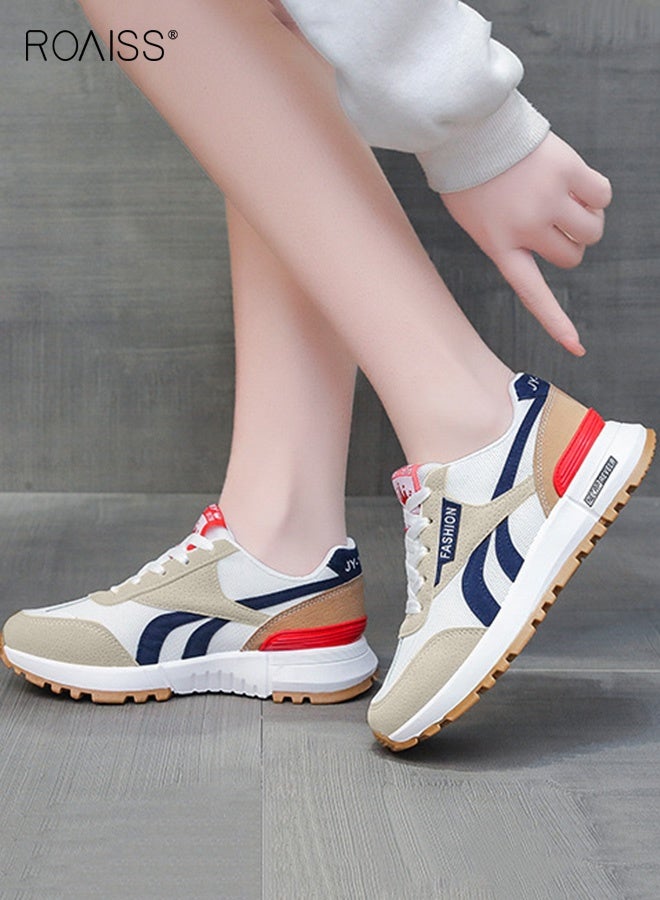 رويس أحذية رياضية أنيقة للسيدات، أحذية برباط غير قابلة للانزلاق، أحذية رياضية متعددة الاستخدامات ببطانة ناعمة، أحذية رياضية مريحة للسيدات، مناسبة للارتداء اليومي والأنشطة الخارجية - Image 3