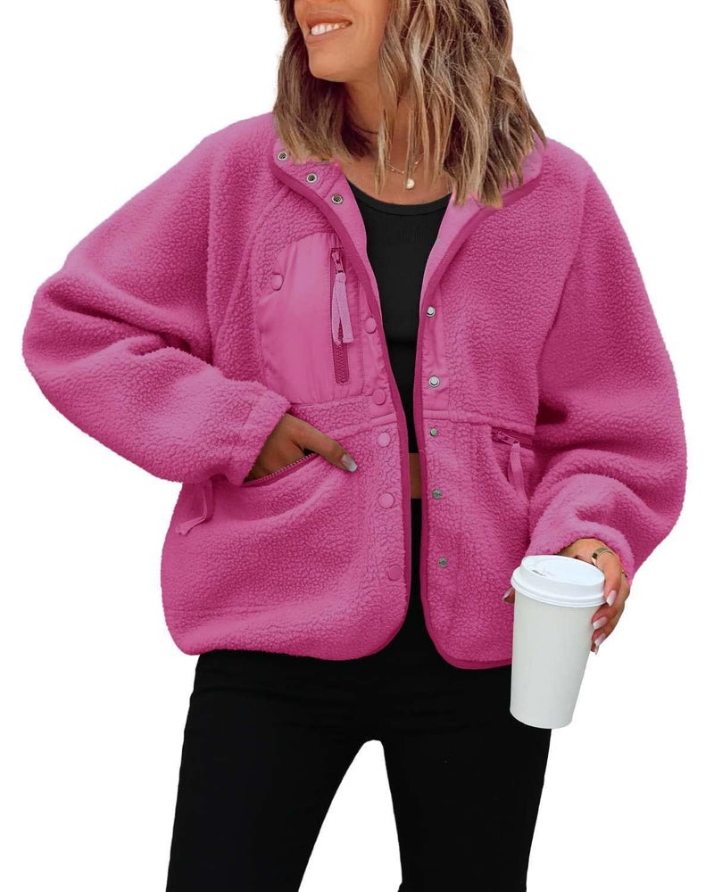 Generic FP with 2023TEMU Amazon autumn and winter womens polar fleece coat sports leisure sweater jacket jacket Color and size can be personalized!