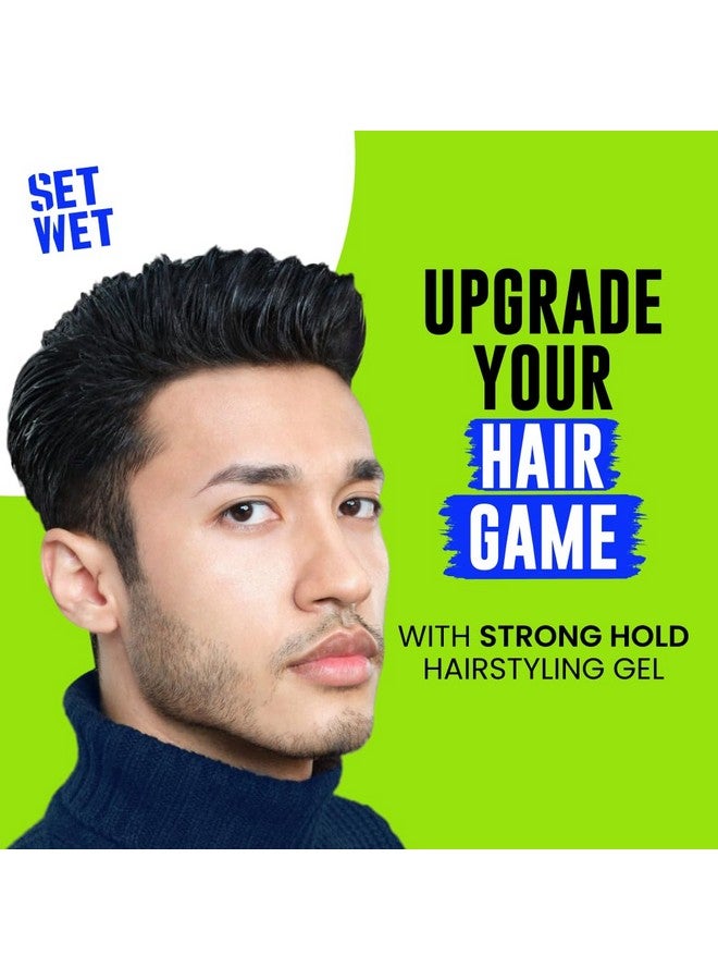 SET WET Set Wet Styling Hair Gel for Men - Party Shine, 100gm | Strong Hold, High Shine |For Short to Medium Hair| No Alcohol, No Sulphate - Image 2