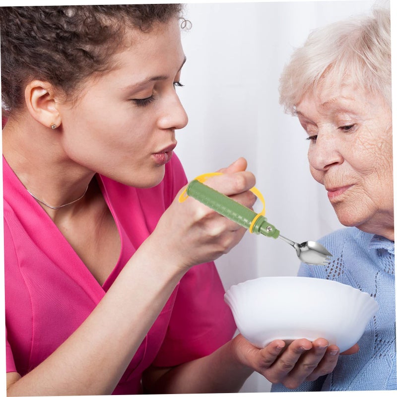 Adjustable Non Slip Shake Spoon for Disabled Elderly Portable Eating Utensil - Image 5