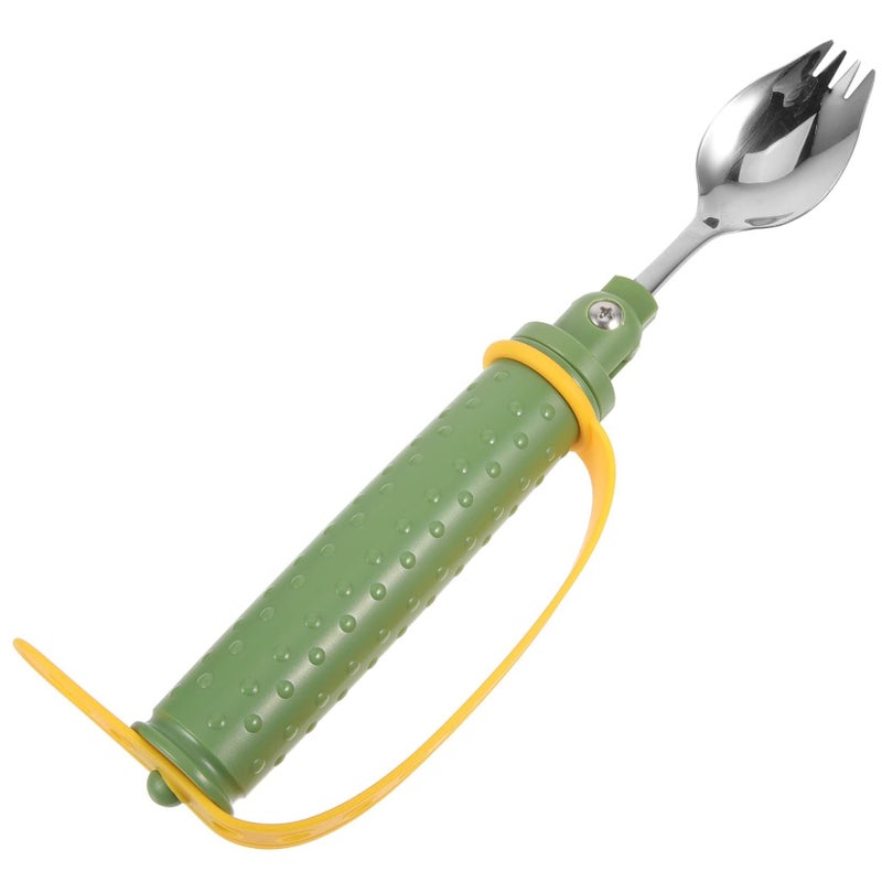 Adjustable Non Slip Shake Spoon for Disabled Elderly Portable Eating Utensil - Image 2