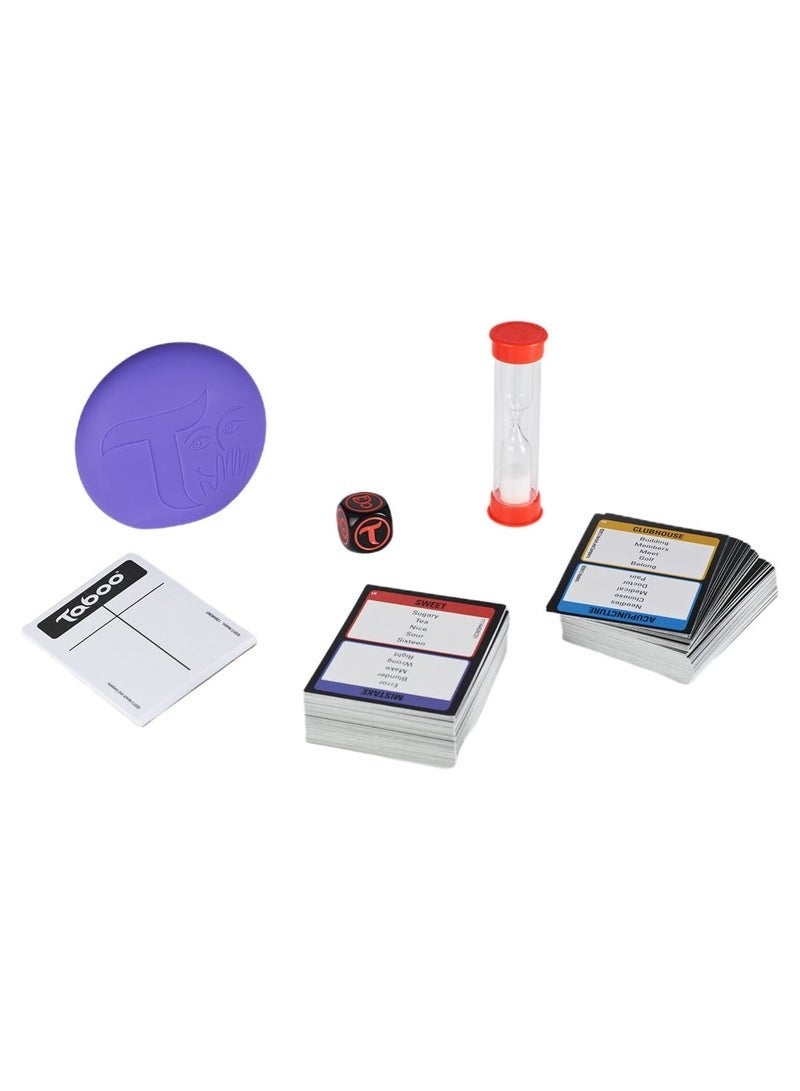 Taboo Board Game - Fast-Paced Clue-Giving Guessing Game, 100+ Updated Phrases, Timer & Game-Changer Die, Ages 13+ Family Kids Party Game for 4 Players - Perfect Birthday Christma Gift, Enhanced Buzzer Experience - Image 3