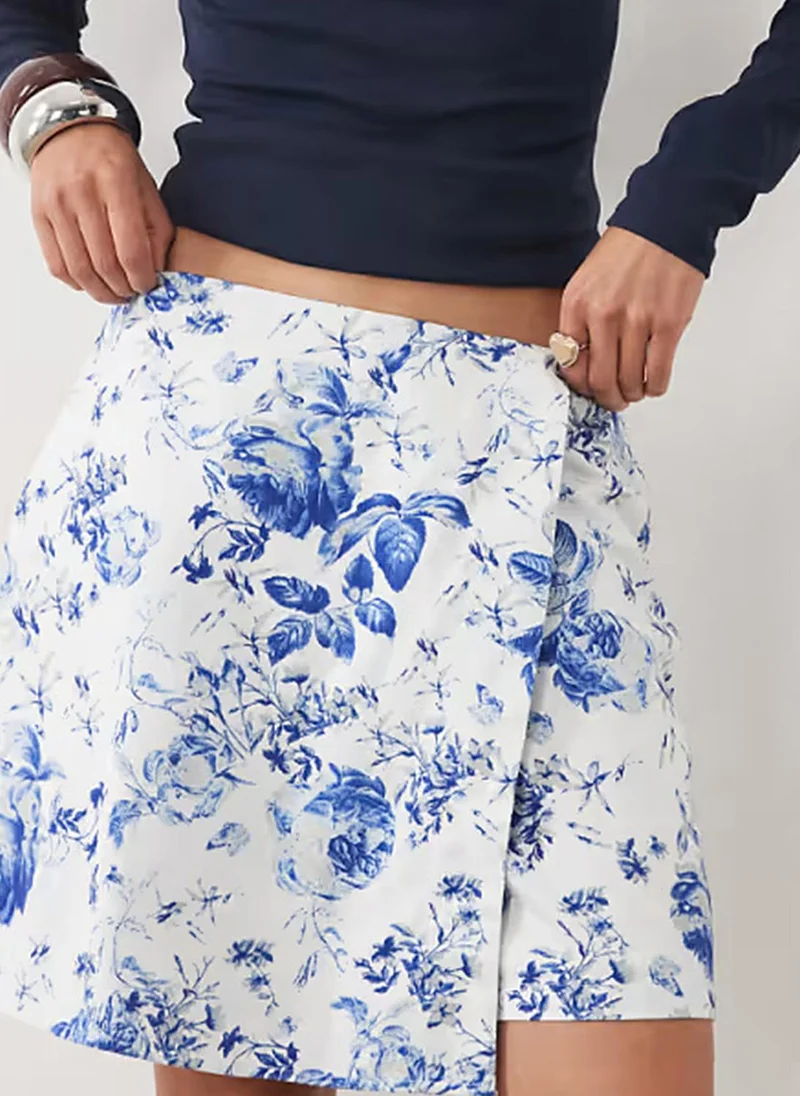 فيرو مودا Women's VMELLA Mid-Waist Skort Woven