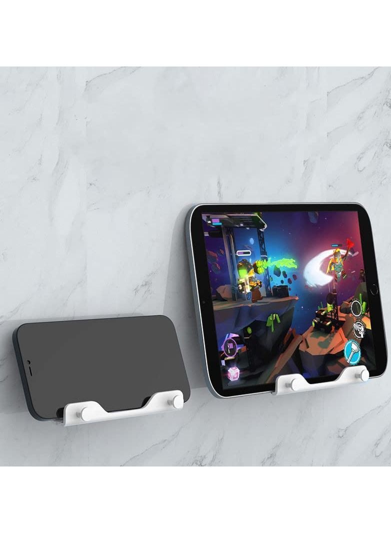 Y&D Wall Mount Phone Holder, 2Pcs Hands Free Holder for Bedroom Living Room Kitchen Compatible with All  - Image 2
