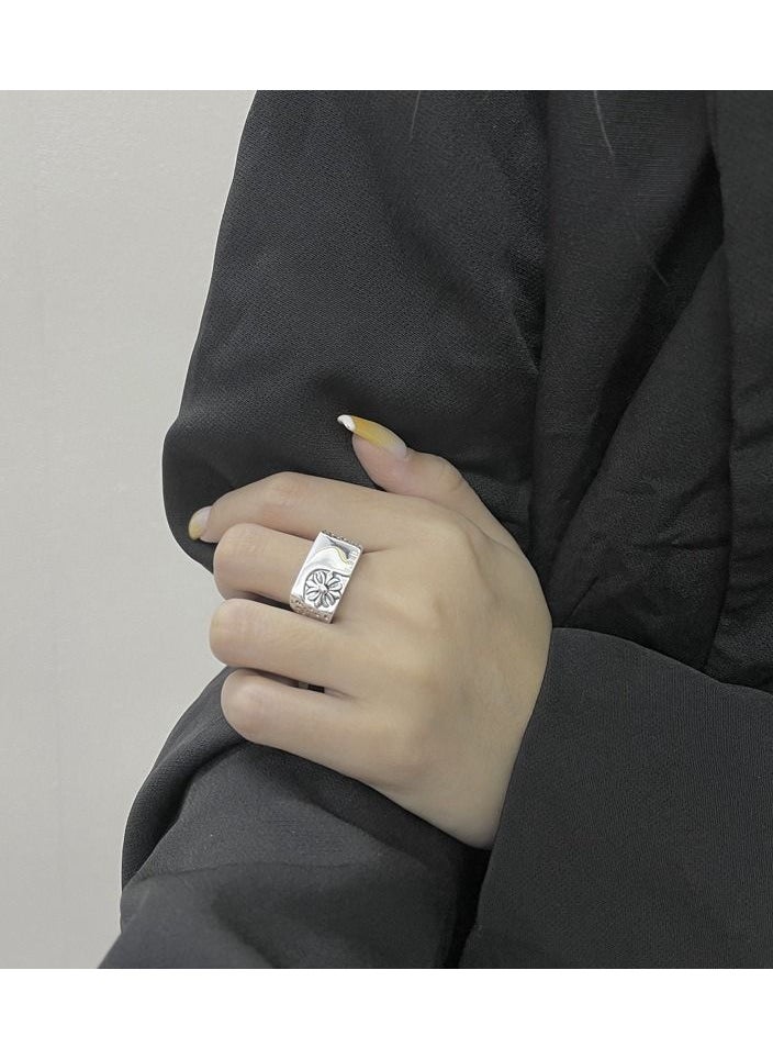 NIBEMINENT S925 Sterling Silver Ring Korean INS Style Jewelry  - Image 2