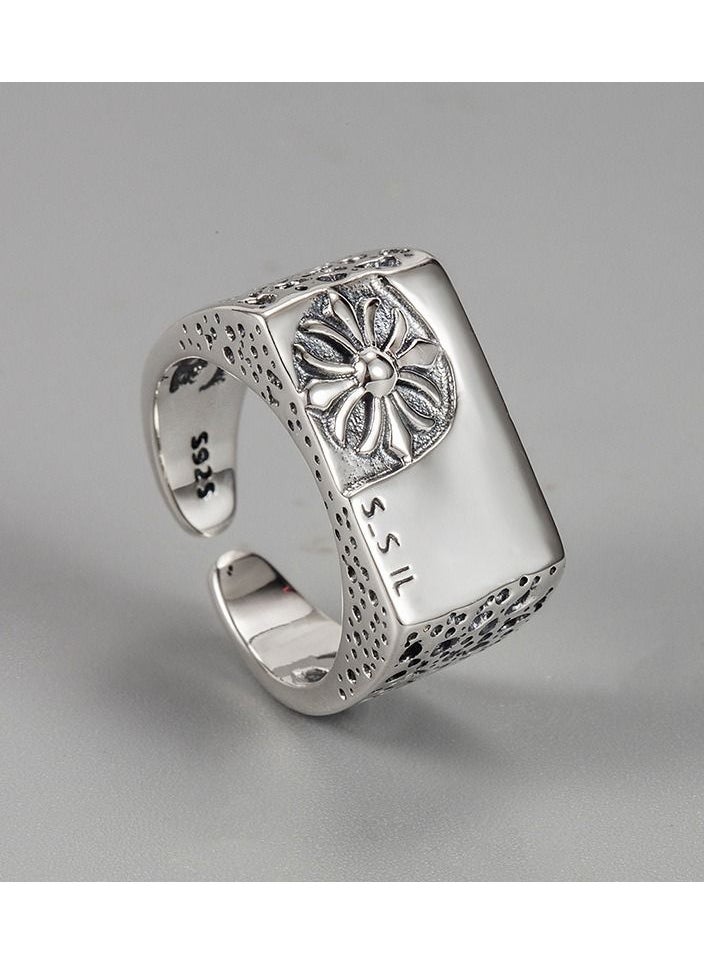 NIBEMINENT S925 Sterling Silver Ring Korean INS Style Jewelry  - Image 4