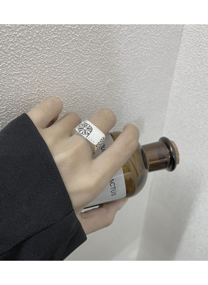 NIBEMINENT S925 Sterling Silver Ring Korean INS Style Jewelry  - Image 3
