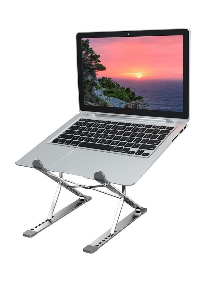 NIBEMINENT Portable Laptop Stand Silver  - Image 1