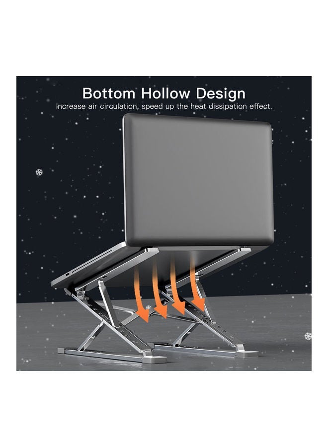 NIBEMINENT Portable Laptop Stand Silver  - Image 5