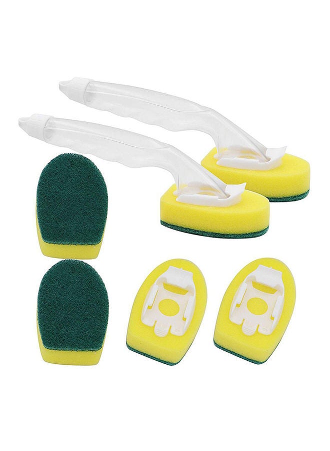 NIBEMINENT Non-sticky Dishwashing Scrub Green/Yellow 25X4X5.5centimeter - Image 1
