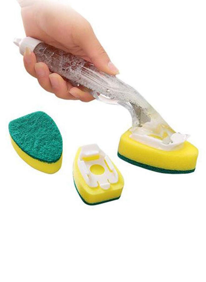 NIBEMINENT Non-sticky Dishwashing Scrub Green/Yellow 25X4X5.5centimeter - Image 2