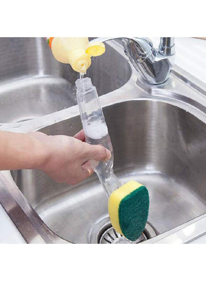 NIBEMINENT Non-sticky Dishwashing Scrub Green/Yellow 25X4X5.5centimeter - Image 5