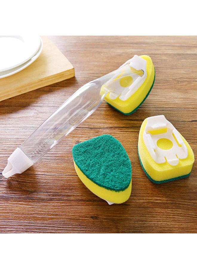 NIBEMINENT Non-sticky Dishwashing Scrub Green/Yellow 25X4X5.5centimeter - Image 3
