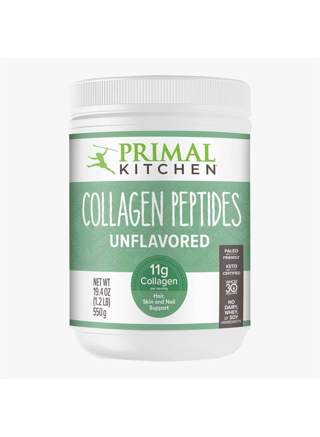 Primal Kitchen Collagen Peptides, Unflavored Collagen Powder, 1.2 Pounds - Image 1