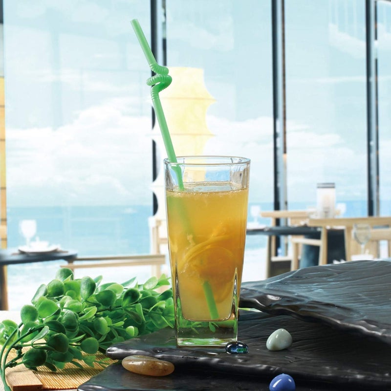 Crocera Desire Series Long Tumbler Juice Glass Set of 6 pcs Square 220ml Super Transparent Borosilicate Glass - Image 5