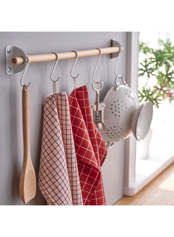 erorex Tea Towel, Red/Beige Striped, 45X60 Cm - Image 3