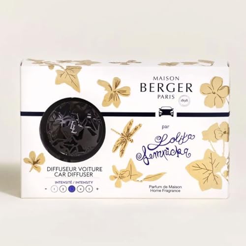 Maison Berger مايزون بيرجر - مجموعة معطر هواء السيارة القابلة لإعادة التعبئة مع مشبك تهوية - 3.1 × 2 × 0.8 بوصة - صنع في فرنسا (لوليتا لمبيكا الأسود) - Image 5