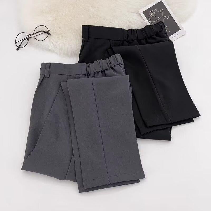 Men'S Semi-Elastic Waist Dress Pants Hong Kong Style Drape Straight Pants Spring New Youth Trendy Casual Suit Pants - Image 5