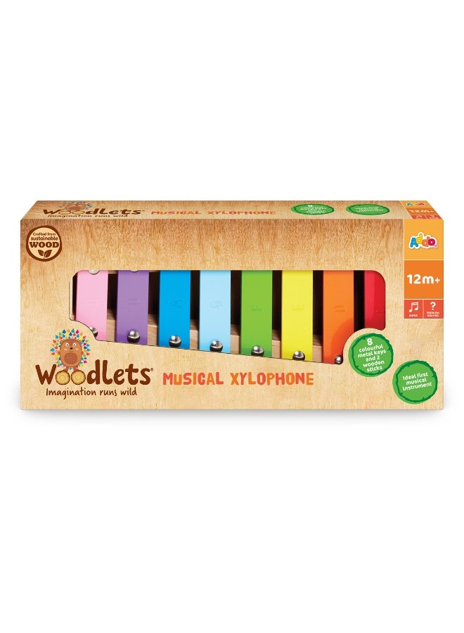 ADDO إكسيلفون خشبي موسيقي من أدو وودليتس | لعبة تعليمية | لعبة موسيقية | لعبة لرياض الأطفال | لعبة خشبية للأطفال الصغار | لعبة تفاعلية | لعبة للتعلم المبكر | تساعد في تطوير المهارات الحركية | هدية مثالية للرضع والأطفال الصغار - Image 2