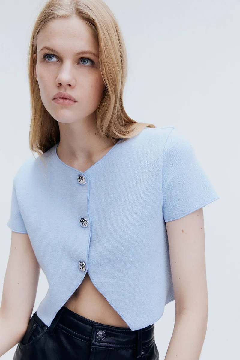 H&M Short-sleeved jersey cardigan