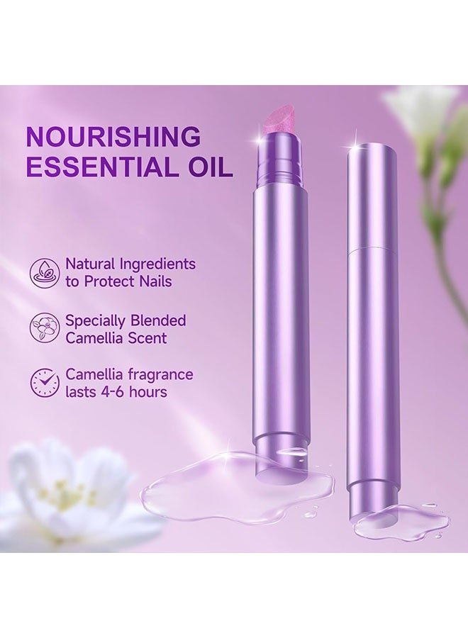 Azonee 3 in 1 Cuticle Oil Pusher Pen 3.5ml with Ceramic Tip, Nail Treatment for Hangnails, Dry and Damaged Nails, Cuticle Remover and Pusher, Nail Care Tool for Repair Nourish Nails, Nail Care Pen - Image 3