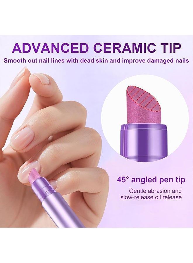 Azonee 3 in 1 Cuticle Oil Pusher Pen 3.5ml with Ceramic Tip, Nail Treatment for Hangnails, Dry and Damaged Nails, Cuticle Remover and Pusher, Nail Care Tool for Repair Nourish Nails, Nail Care Pen - Image 4
