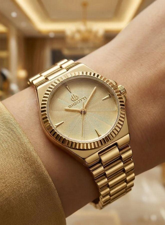 Bigotti - Quotidiano Women Watch | Stainless Steel Band |Brass Case | Analog | Round Dial | Mineral Glass | Japanese Quartz | Water Resistant 30 Meters - Image 2