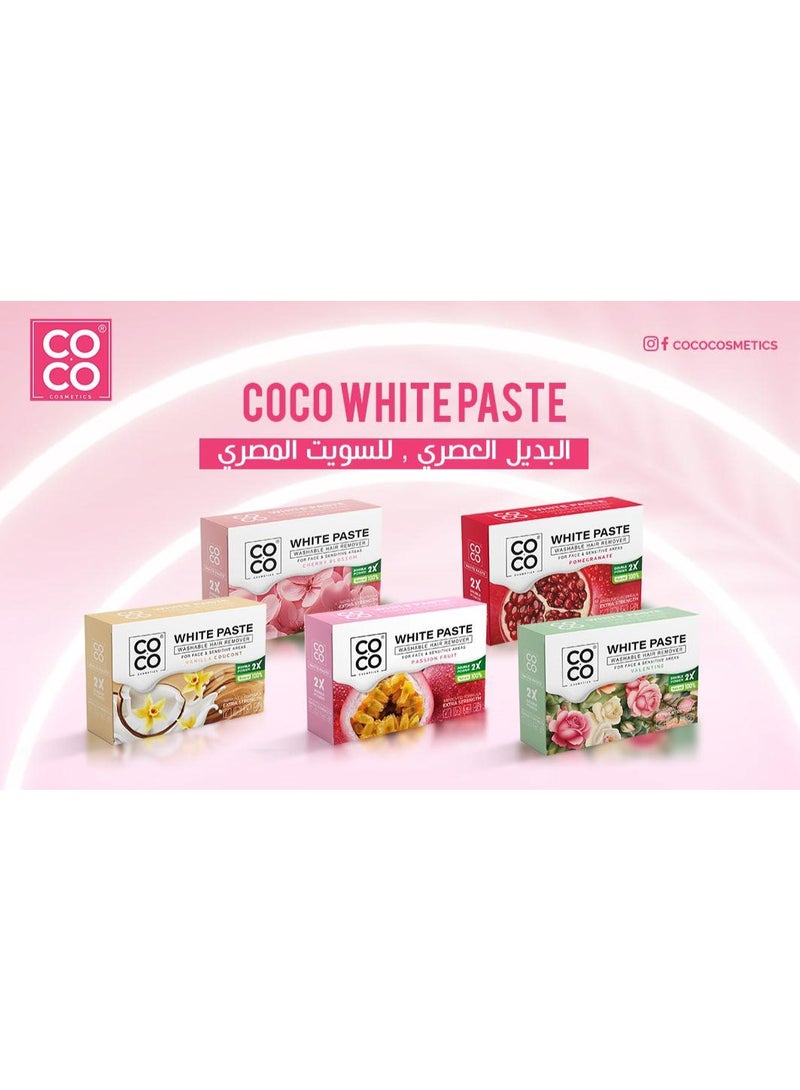 Coco White Paste Washable Hair Remover - Cherry Blossom  - 100g - Image 5