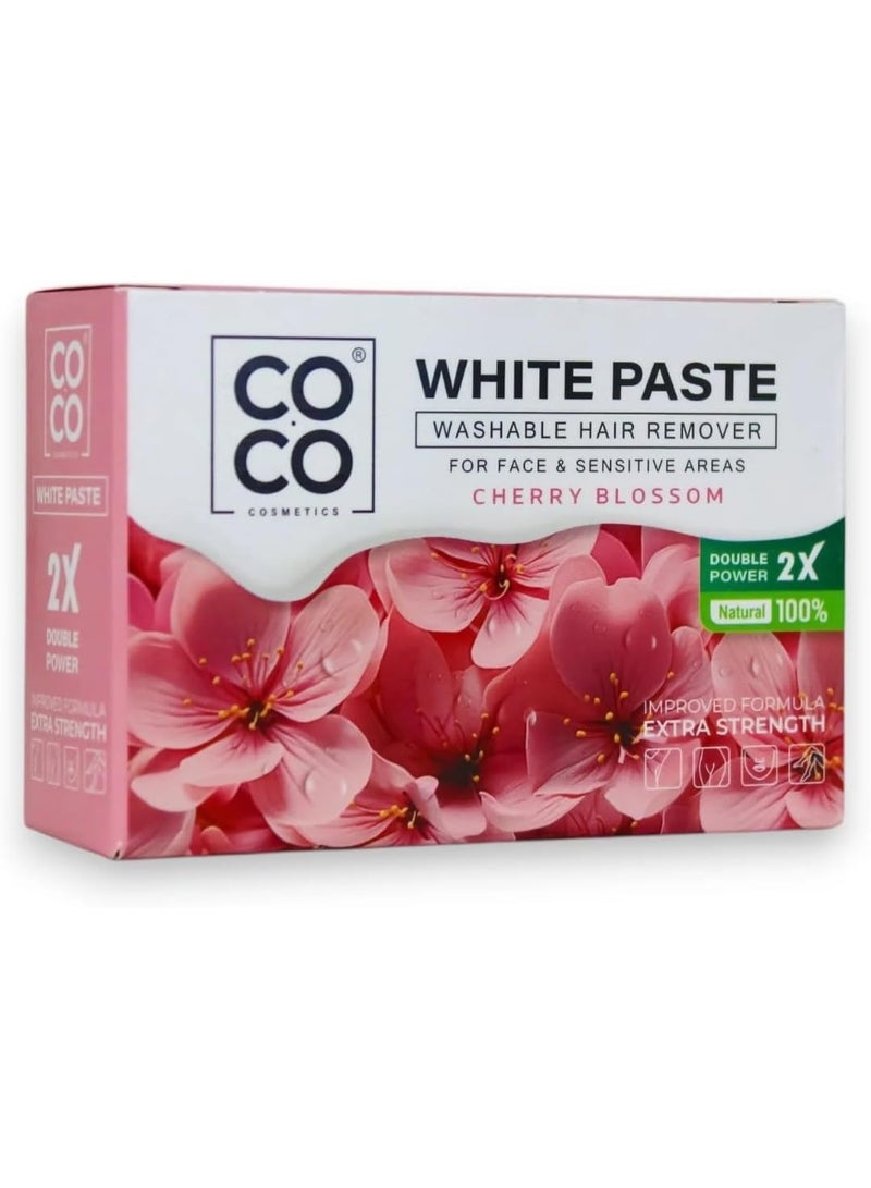 Coco White Paste Washable Hair Remover - Cherry Blossom  - 100g - Image 1