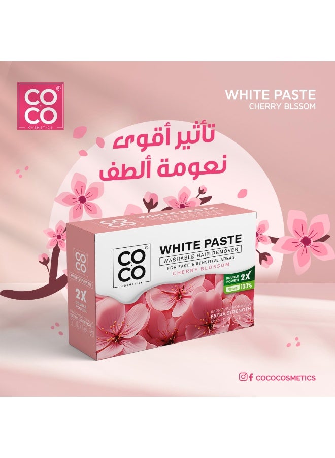 Coco White Paste Washable Hair Remover - Cherry Blossom  - 100g - Image 2