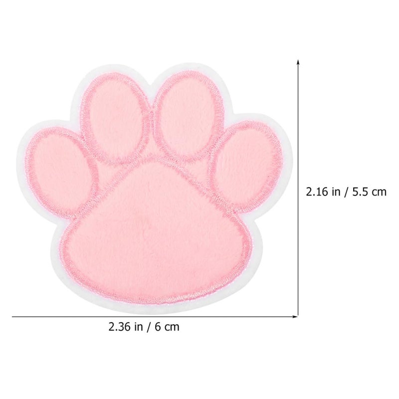 20pcs Dog Paw Embroidery Patches for DIY Jackets Hats Bags Fabric Repair - Image 3
