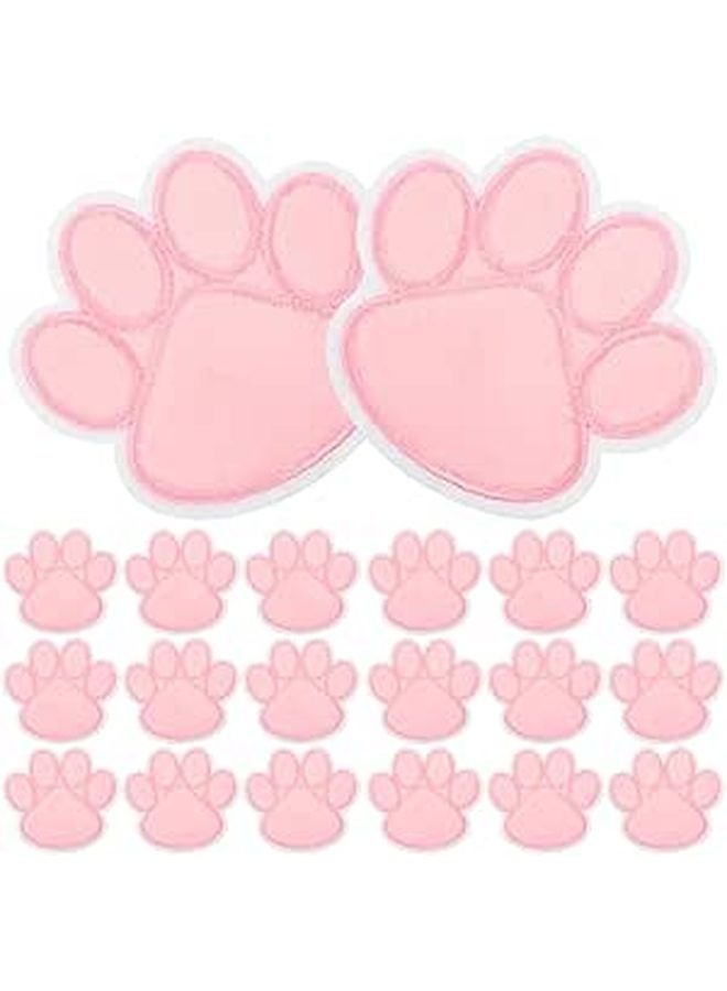 20pcs Dog Paw Embroidery Patches for DIY Jackets Hats Bags Fabric Repair - Image 1