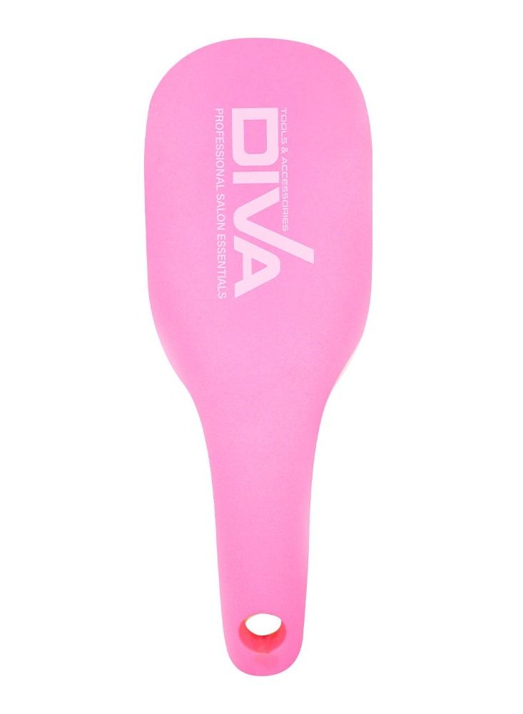 Diva Mini Detangling Brush Fluorescent Pink - Image 2