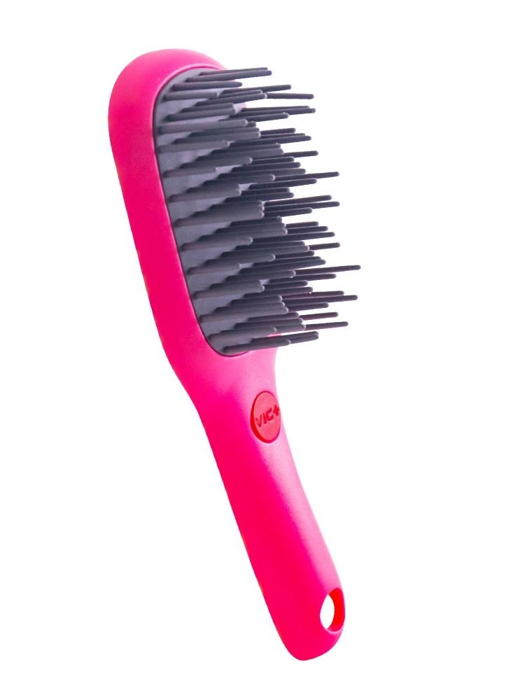 Diva Mini Detangling Brush Fluorescent Pink - Image 4