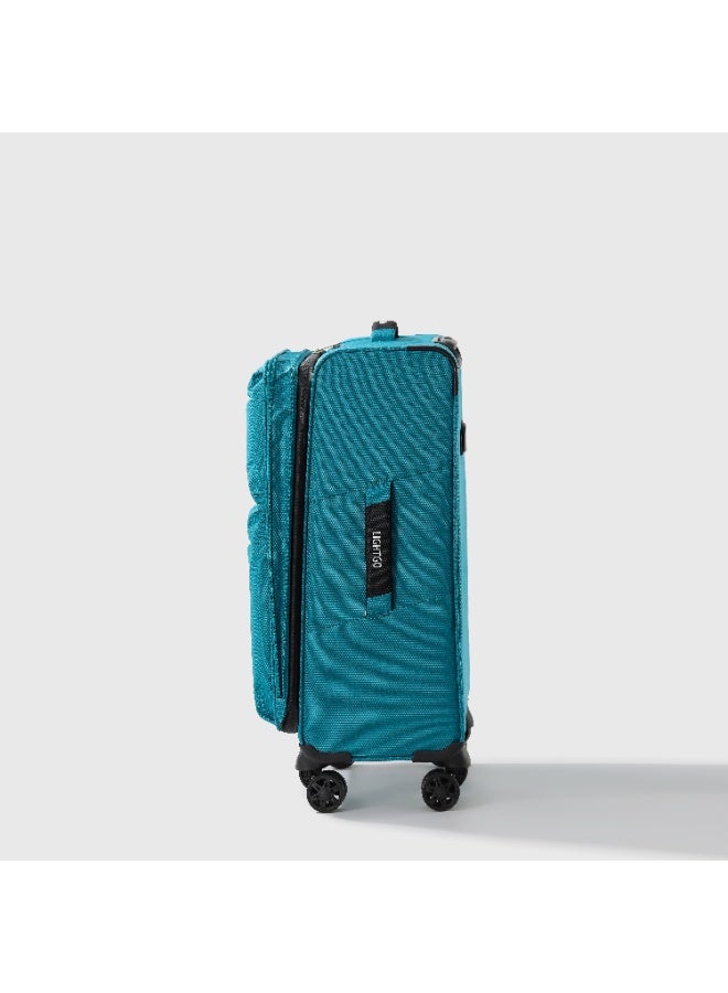 LIGHTGO 6947 large size Suitcase check in Suitcase soft spinner luggage 28inch with TSA lock waterproof zipper travel case Turquoise color ultra-light case with half expandable - Image 2