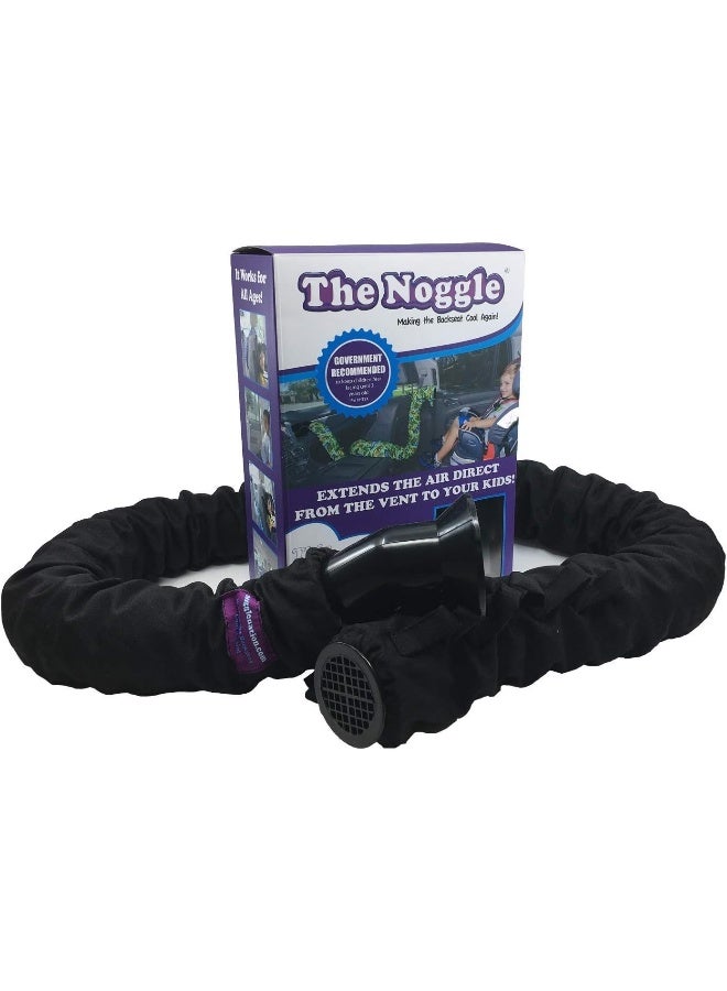 Noggle The Extend Air Conditioning or Heat from Your Carâ€™s Front Vents to your Kids in the Back Seat Instantly (3m, Black Ice), Keep your Children Comfortable when Traveling in Any Weather - Image 1