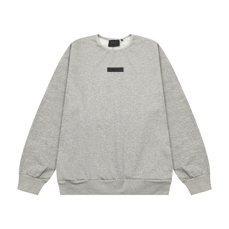 2024 Autumn Winter FOG ESSENTIALS 3D Silicone Unisex Sweatshirt ZD2612 dark wheat gray 