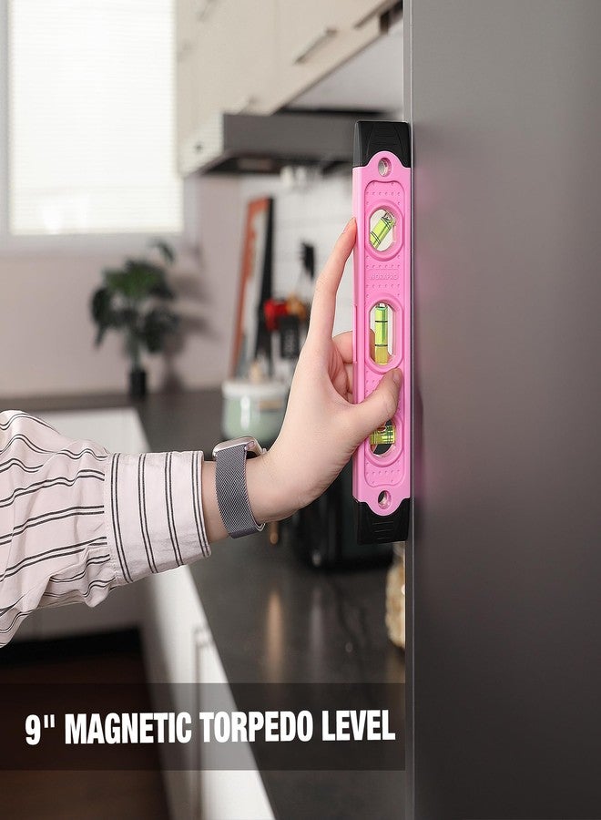 WORKPRO Pink Tool Set - 100 Pieces Pink Tool Kit with Easy Carrying Pouch, Household Tool Kit for Home, Apartment, Office, College, Perfect for DIY Projects, Home Maintenance - Pink Ribbon - Image 5