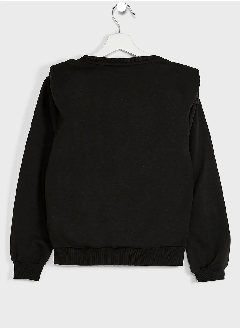 only_kids Kids Extended Shoulder Sweatshirt