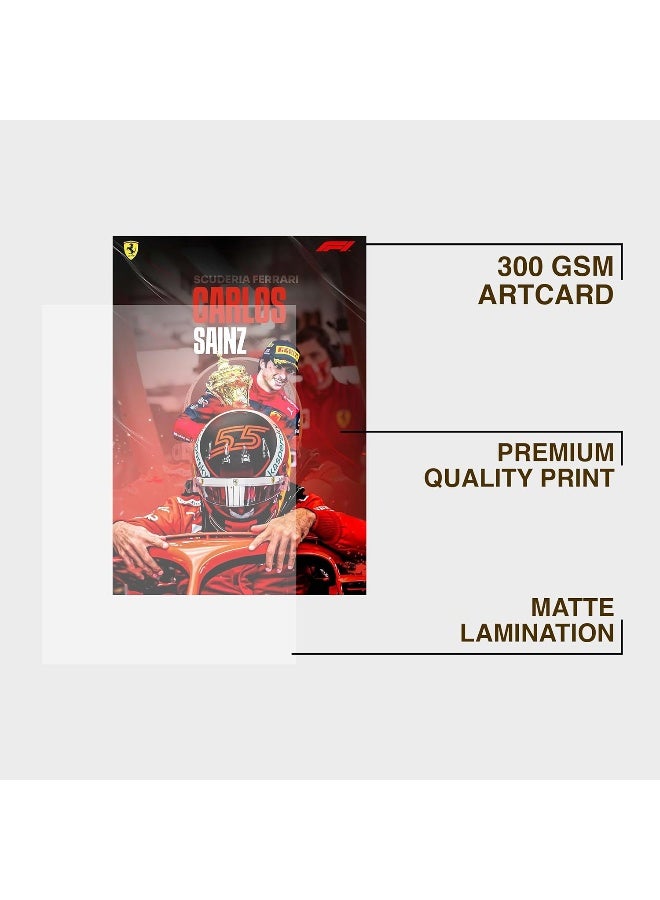 CodersParadise paper Pack of 6 - F1 Formula One Wall Posters 8x12 inch (A4 Size) Included Glue dots Wall Decor Posters Wall Art For Bedroom, Living room, Office - Image 2