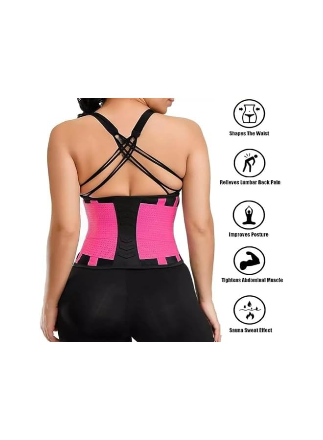 S-TOP Joyzzz Waist Trainer for Women, Belt with Hard Support and Adjustable Extra Elastic Straps, Workout Slimming Belt with Sauna Effect for Men and Women, Size S - Image 4