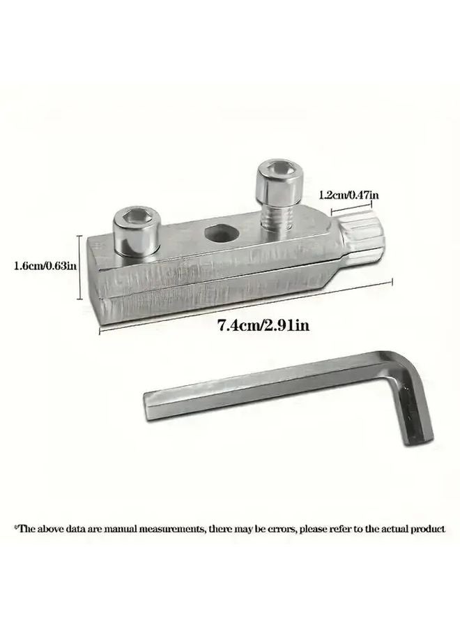 Silvery Heavy Duty Metal Faucet Angle Valve Breaker Removal Tool Broken Key Extractor Kit - Image 3