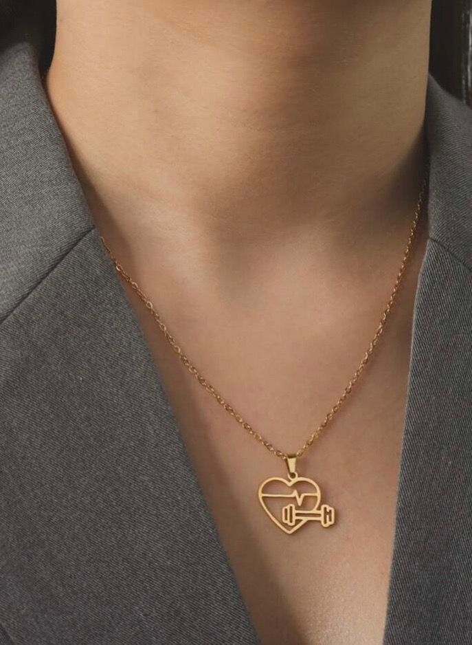 بلو لاين سلسال أنيق مطلي باللون الذهبي عيار 18 - Image 1