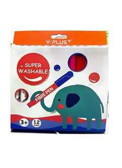 Elephant (Jumbo) Super Washable 12 colours (Y-Plus+ Fibre Pen) Y-Plus+ Fibre Pen Elephant (Jumbo) Super Washable 12 colours - pzsku/Z0CE0CC610E68D710398CZ/45/_/1723223479/4f9c4420-4f91-4254-9f28-6dde2e8680ed