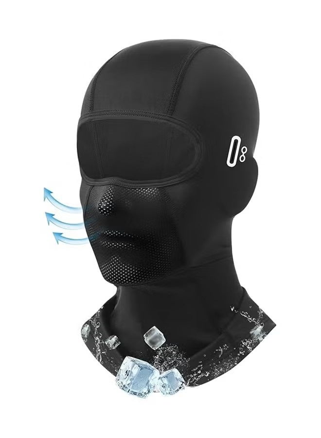واي جيه بالاكلافا قناع الوجه مع فتحات الزجاج للرجال النساء تبريد الصيف قناع الصدر الشمس الحماية من الأشعة فوق البنفسجية للعمل الدراجة النارية التزلج - Image 1